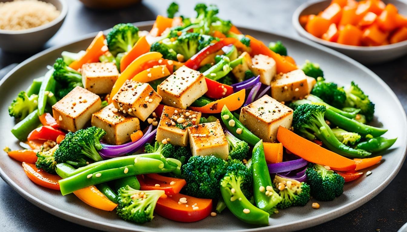 Tofu con Verduras Salteadas